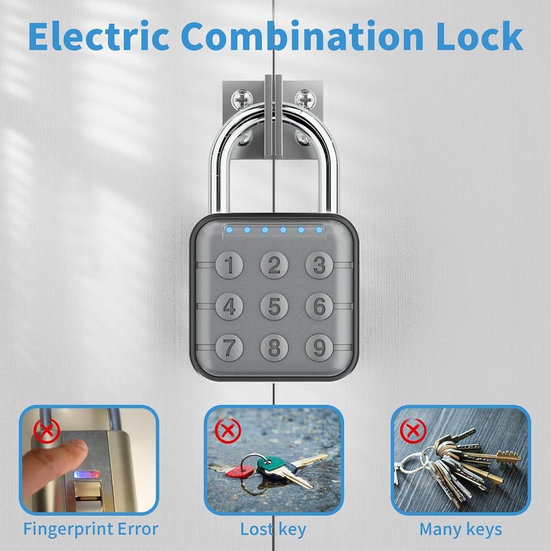 SURPN Combination Lock, Combination Lock for Locker, Locker Lock & Gym Locker Lock - High Security, Easy to Use for Gym, School, Travel, Outdoor - Image 2